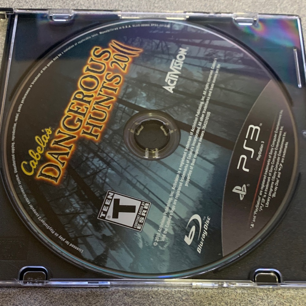 Cabela's Dangerous Hunts 2011 (PlayStation 3 - PS3) - - Black/Gray Disc only